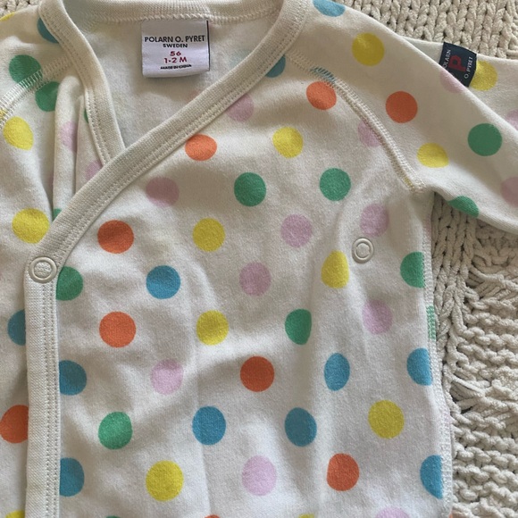 Polarn O Pyret Polka Dot Onesie - Picture 2 of 4